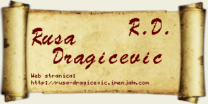 Rusa Dragičević vizit kartica